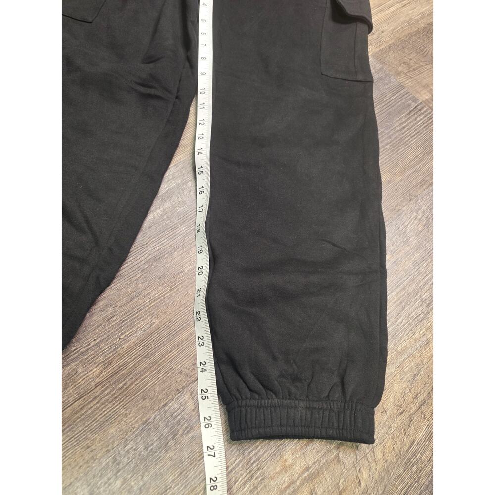 Trendy Queen Womens Cargo Joggers Size S Black Sweatpants Drawstring NWT - Picture 3 of 8